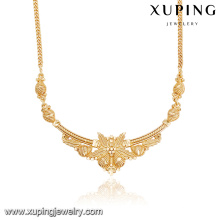 43948 moda al por mayor de China 18k último diseño collar de joyas de oro de Arabia